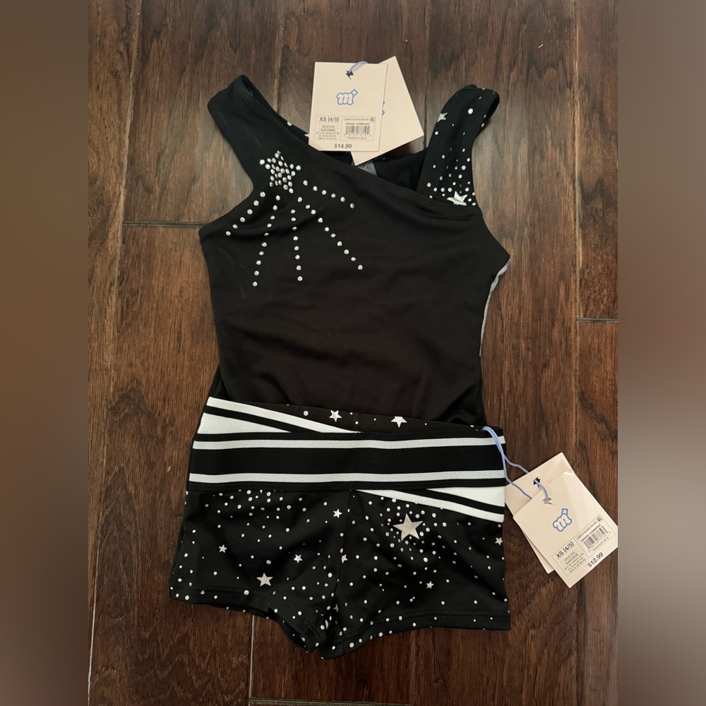 Girls gymnastics or dance leotard biketard size 4/5